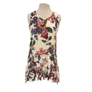 Karen Kane Womens Floral Sleeveless Tunic Dress M Rayon